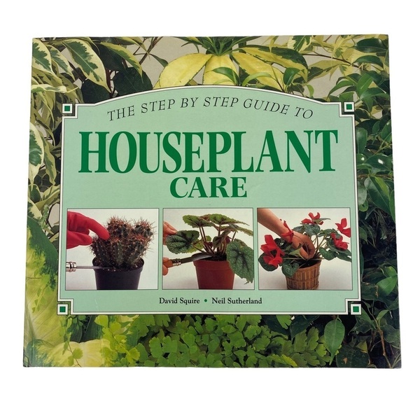 Houseplant Care Book Step by Step Guide 124 Pages Whitecap 1994 - Picture 1 of 11